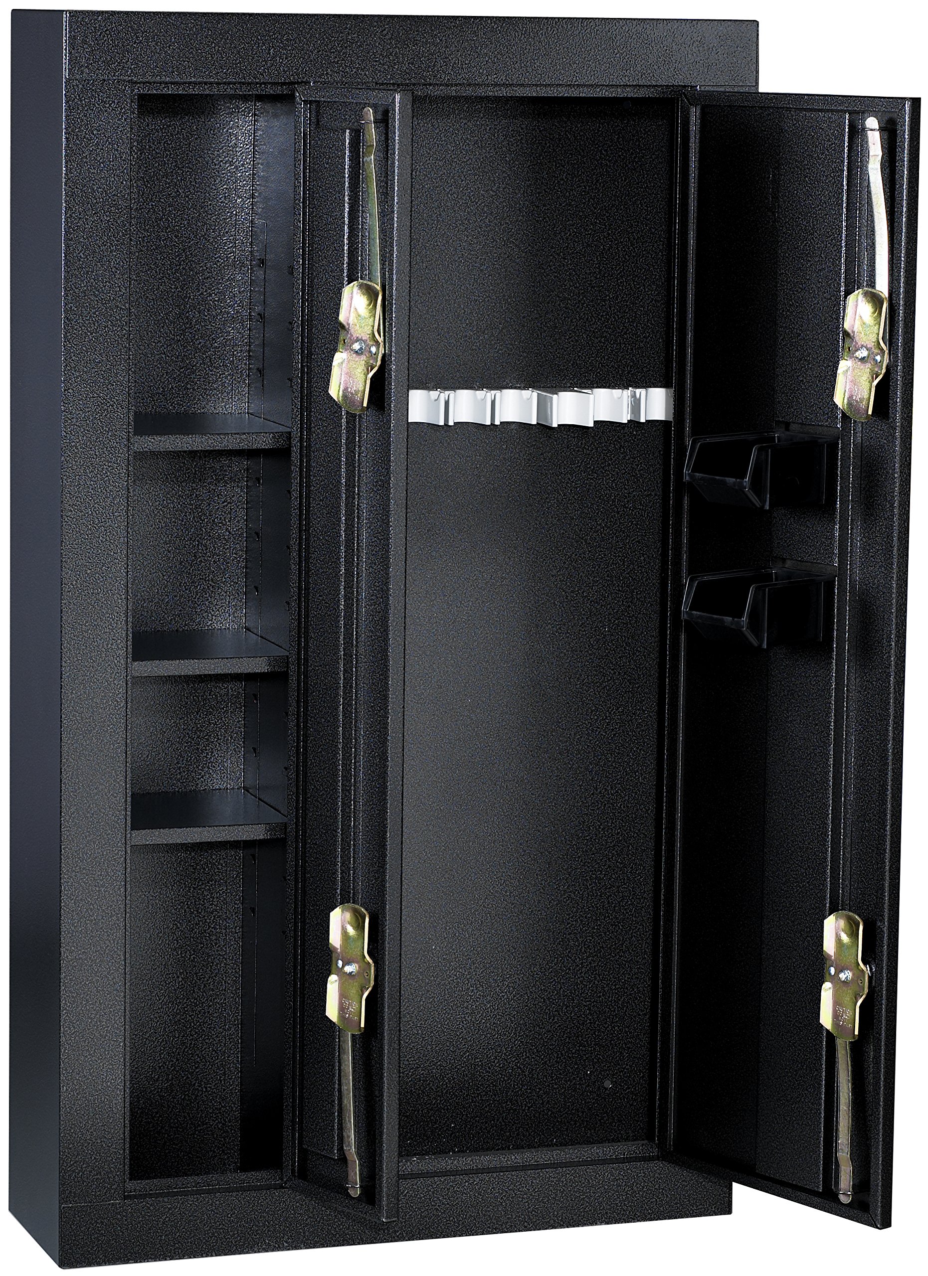 First Watch / Homak 8-Gun Double Door Security Cabinet, Black